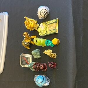 Colorful Buddha Figurine and Bingo Good Luck Figurine Collection 2 Wind-Up Bingo